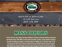 Tablet Screenshot of massliquors.com
